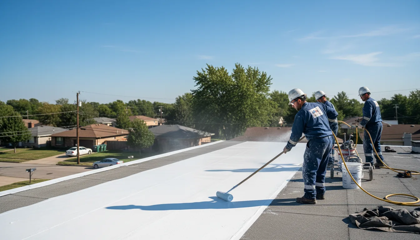 Commercial roof coating in Sharpsville, PA near me